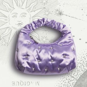 H&M purple bag and slippers matching purple kids size 2